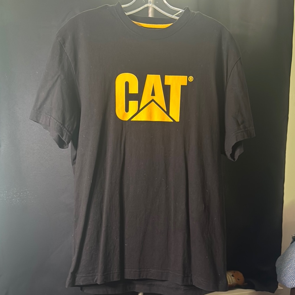 Caterpillar Black and Yellow Short Sleeve Tee